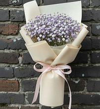 Букет цветов из:  Гипсофила в Пурпе