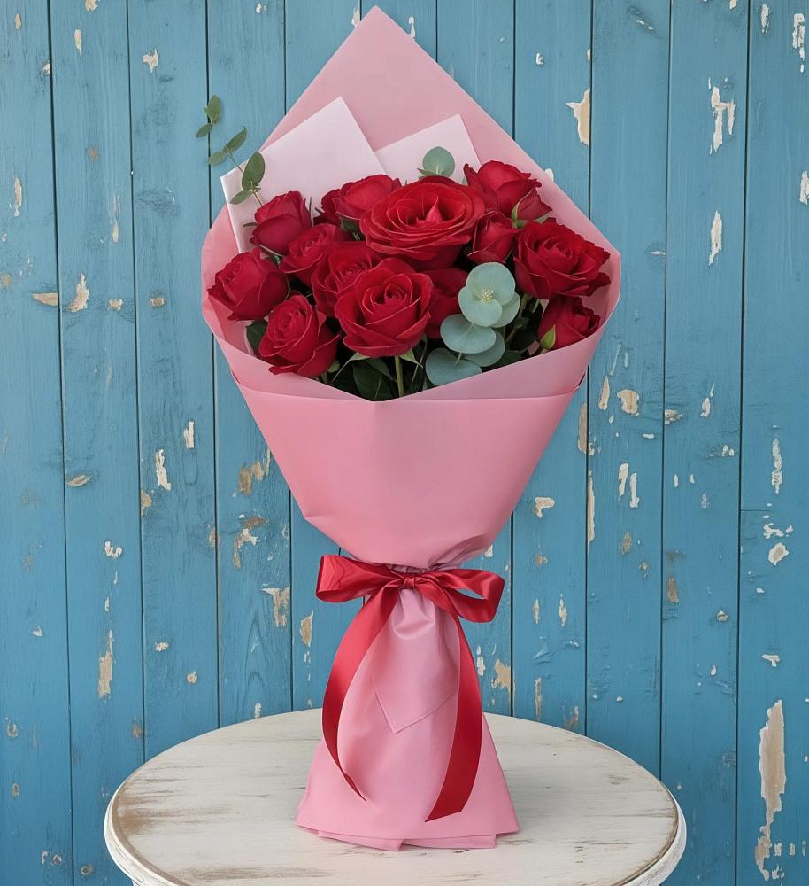 Букет цветов из: Розы в Пурпе