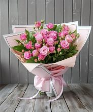 Букет Розовый кустик #REPLACE_PRED# Пурпе