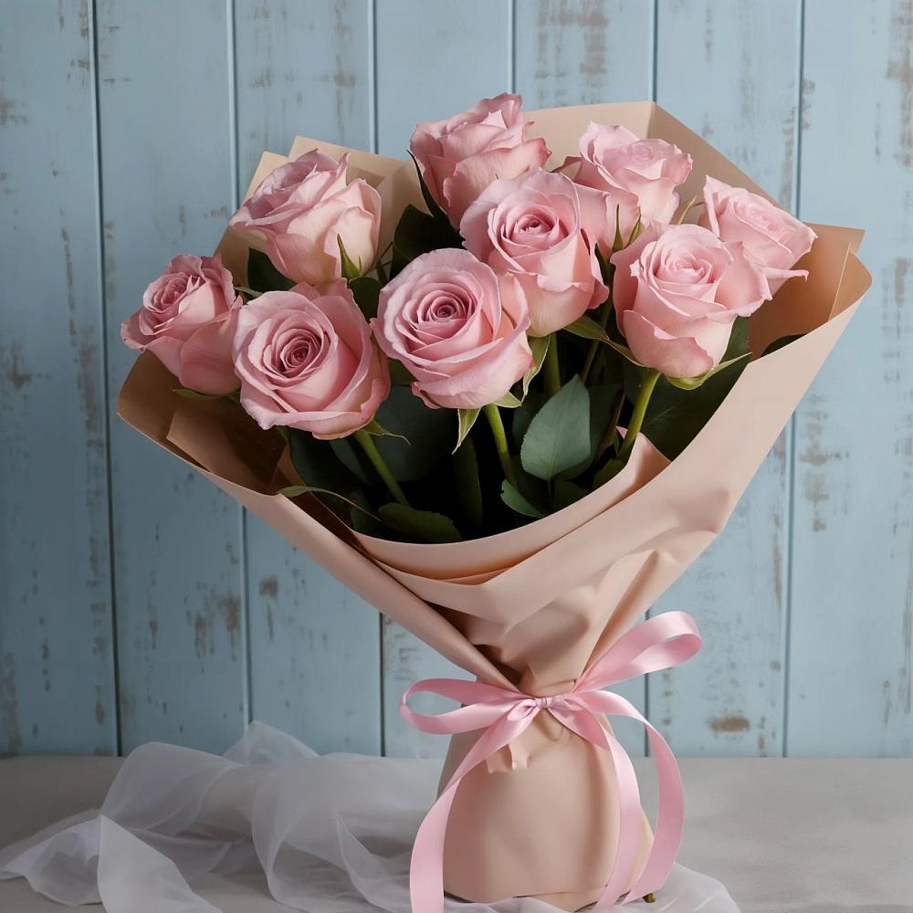 Букет цветов из: Розы в Пурпе