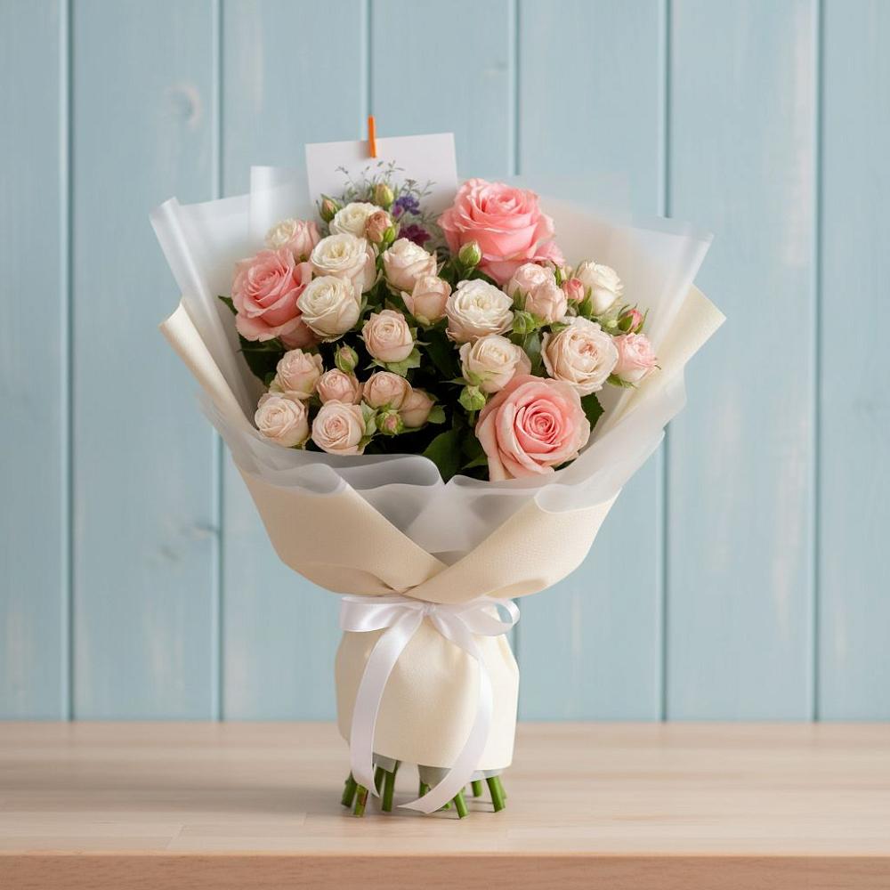 Букет цветов из: Розы в Пурпе