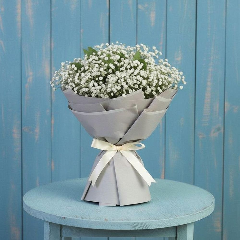 Букет цветов из: Гипсофила в Пурпе