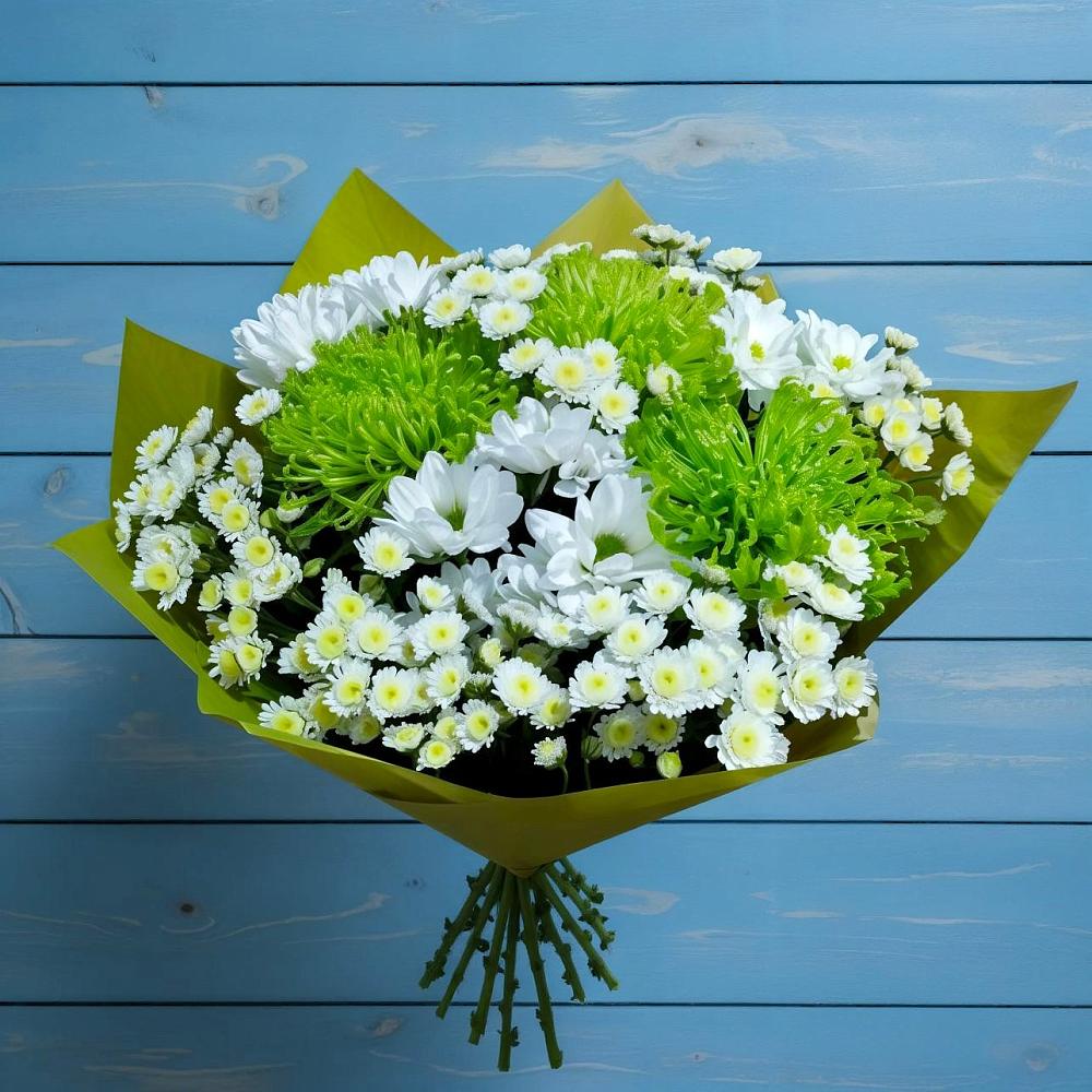 Букет цветов из: Хризантемы в Пурпе