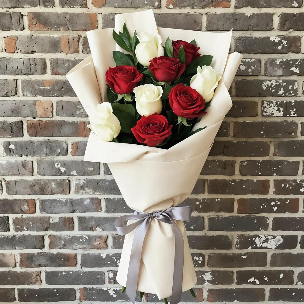 Букет цветов из: Розы в Пурпе