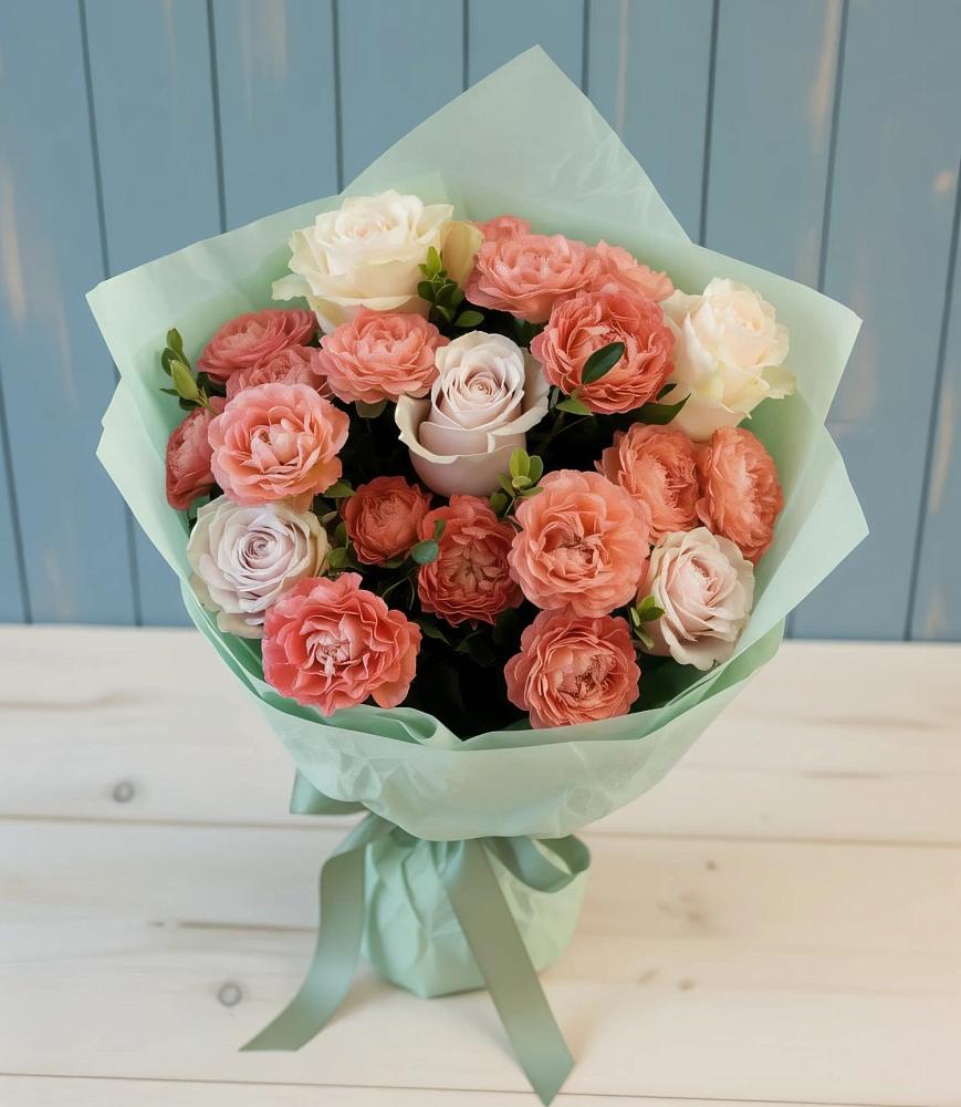 Букет цветов из: Розы в Пурпе