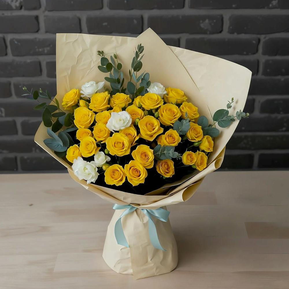 Букет цветов из: Розы в Пурпе