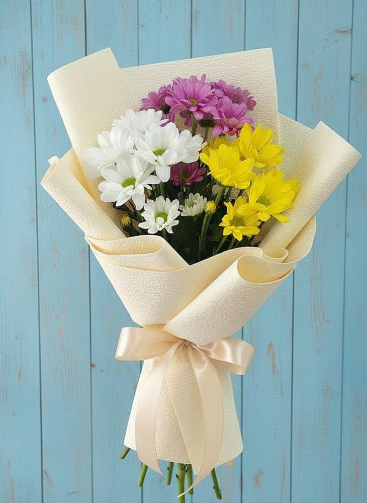 Букет цветов из: Хризантемы в Пурпе