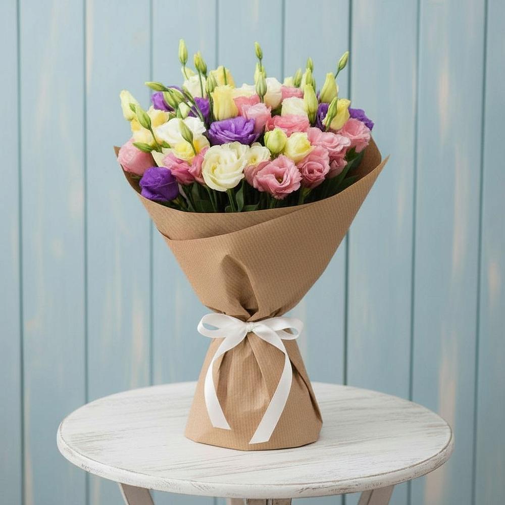 Букет цветов из: Лизиантусы в Пурпе