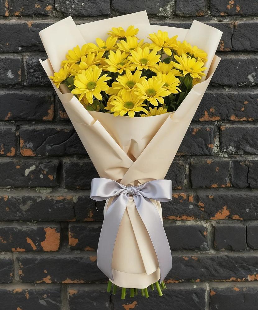 Букет цветов из: Хризантемы в Пурпе