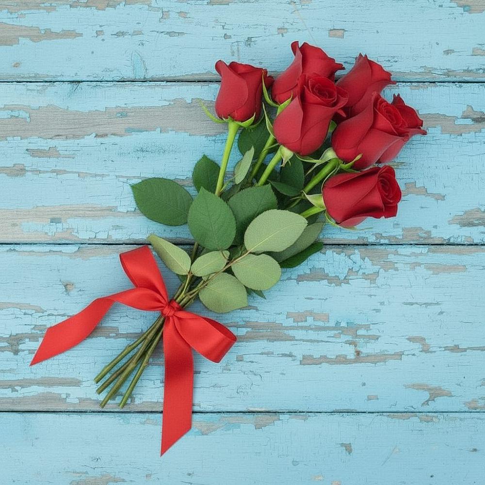 Букет Красные розы в Пурпе