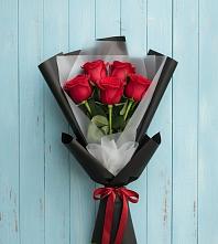 Букет цветов из:  Розы #REPLACE_PRED# Пурпе